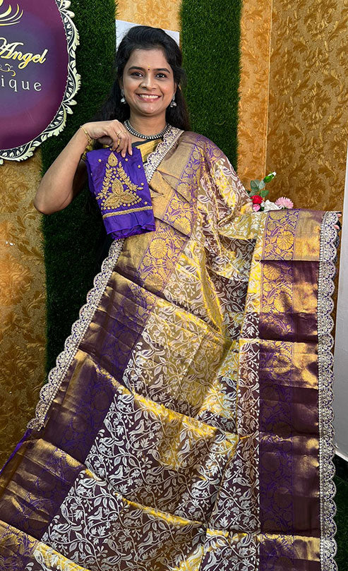 KANCHIVARAM TISSUE LACE