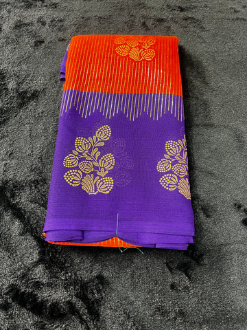 Foil print Saree