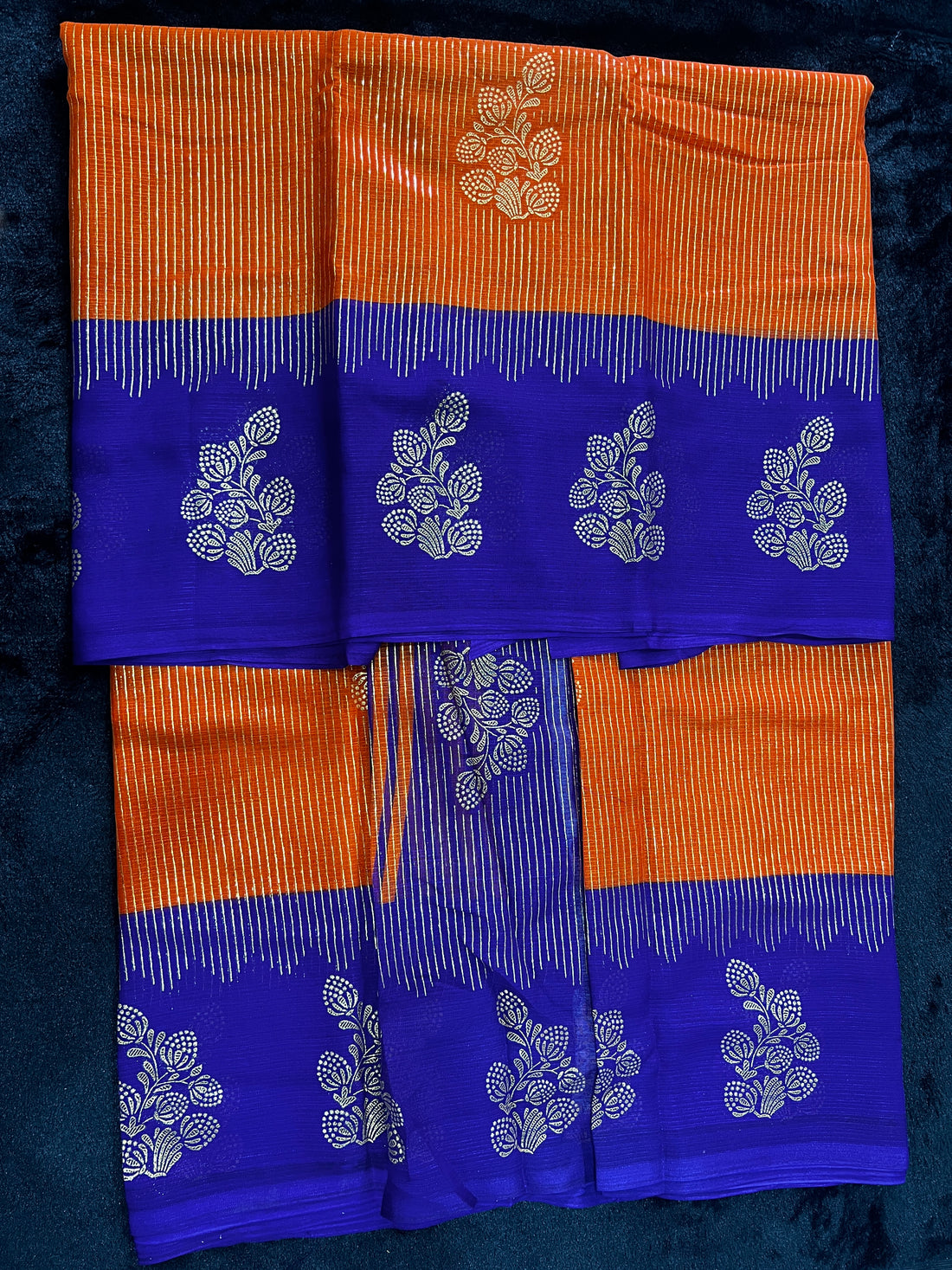 Foil print Saree